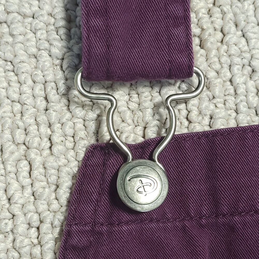 VINTAGE Disney Eeyore Bib Overall Denim Pants Size XL Purple Winnie the Pooh 90s - Picture 5 of 14
